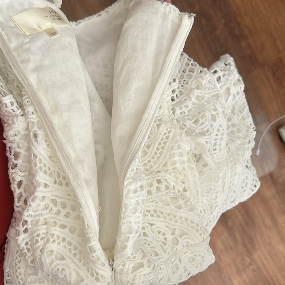 J.O.A Los‎ Angeles Elegant White Lace Dress Bridal Shower Wedding Event Size Med - Picture 4 of 13